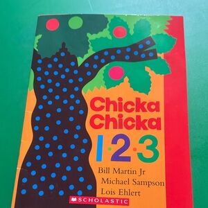 Scholastic Chicka Chicka 1 2 3 - Bright Red, Orange, Green, Blue